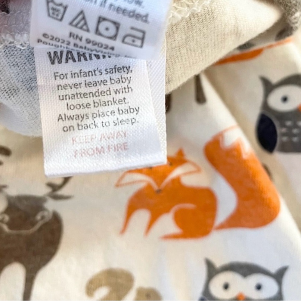 Hudson Baby Woodland Sleep Sack Cream Brown Orange - Picture 6 of 10